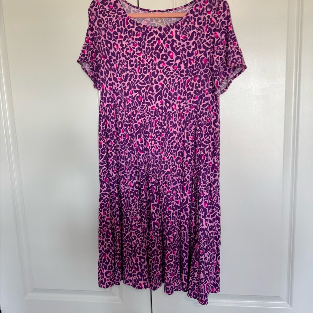 Pink Leopard Print Dress - Picture 2 of 3